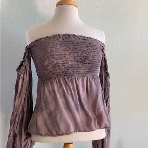 American eagle off the shoulder top